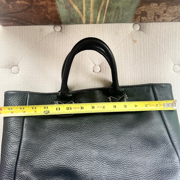 Ann Taylor Genuine Leather Tote Purse Carryall  👜 Laptop Gym Travel Bag - Picture 11 of 11